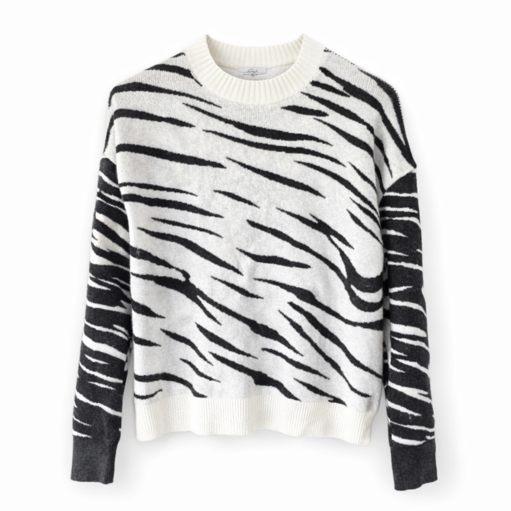 Rails Black and White Striped Sweater